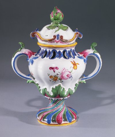 Pot-pourri Vase, Made in Strasbourg by Hannong Family